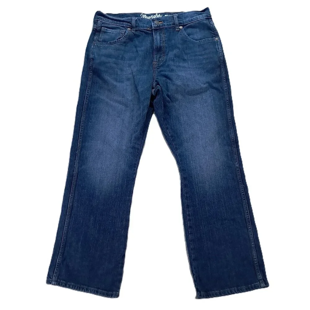 Wrangler Retro Jean Men 33x29, Tag 32x30 Relaxed Boot Cut Blue Denim 10WRT20JH